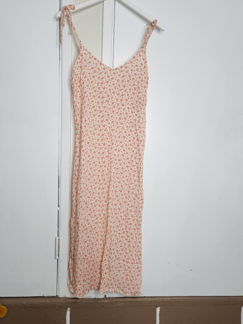 Billabong Peach Floral Maxi Slip Dress